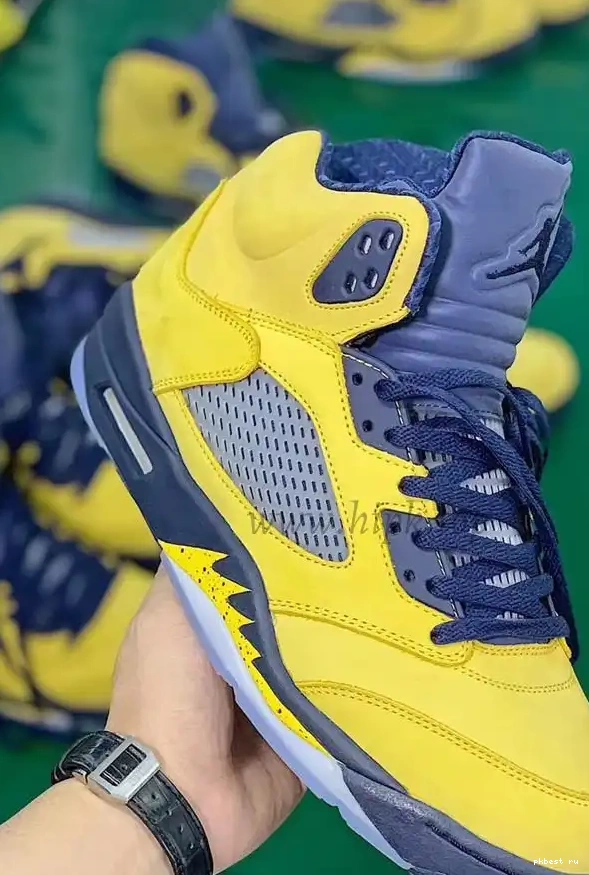 to V Amarillo Air Jordan ship SP GOD Inspire materials Navy 5 Retro Michigan retail PK ready 0610